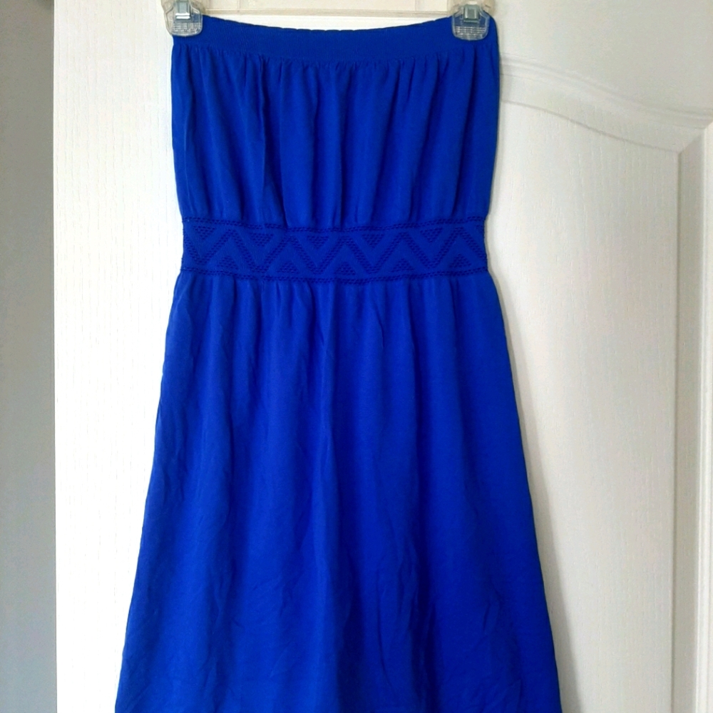 Bright Blue cover up Dress